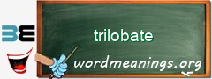 WordMeaning blackboard for trilobate